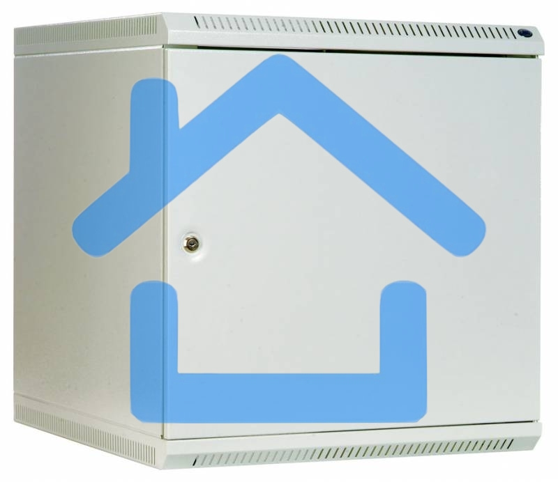 Шкаф настенный ЦМО ШРН-Э-12.500.1 12U 600x520мм пер.дв.стал.лист несъемные бок.пан. серый