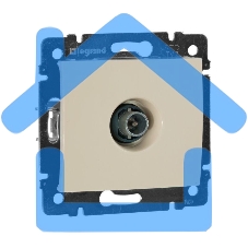 Телевизионная розетка Legrand Valena 774330, оконечная, крем, 10 дБ