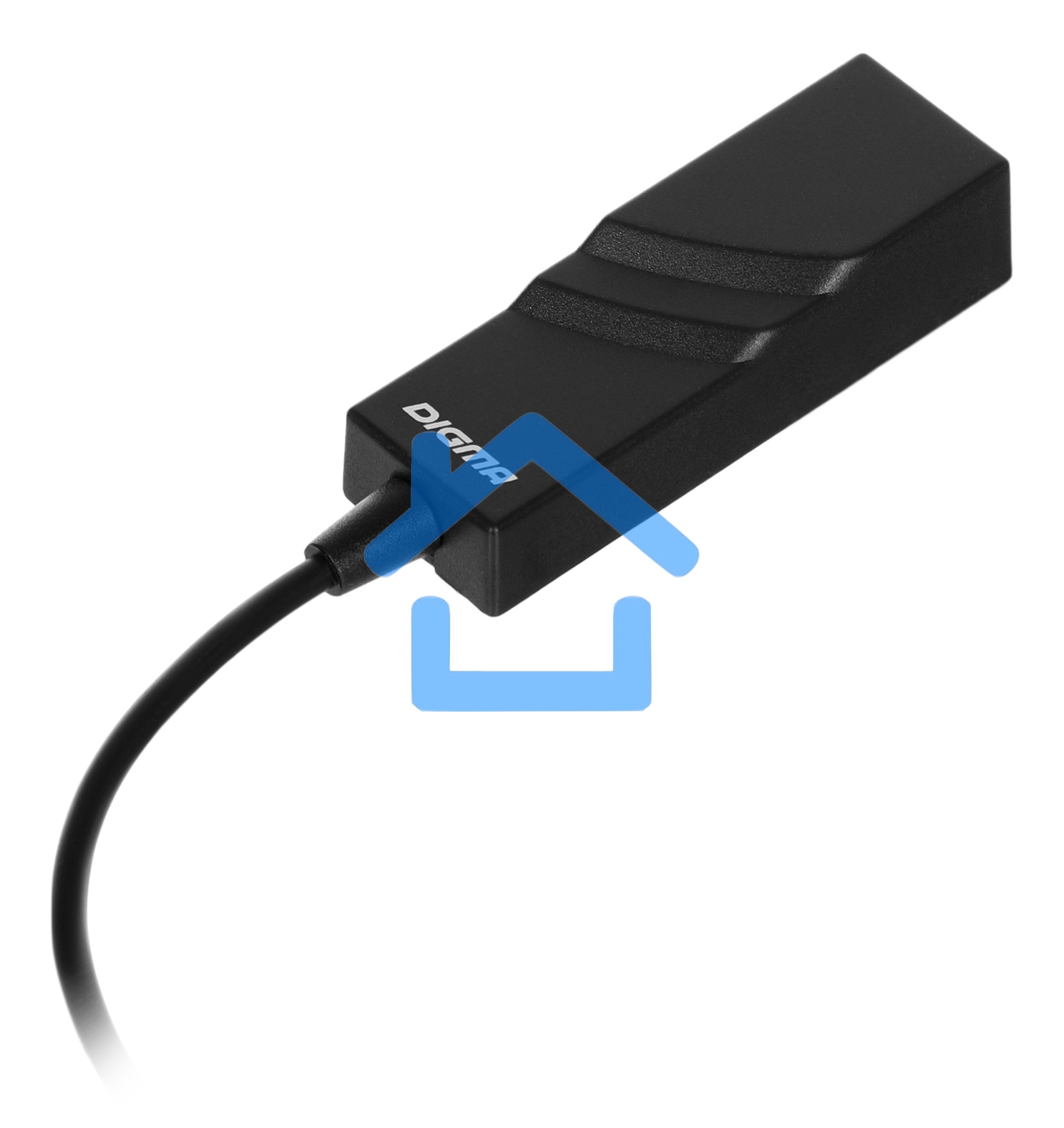 Сетевой адаптер Ethernet Digma D-USBC-LAN100 USB Type-C