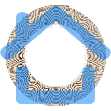 Лента металлизированная углоформирующая защитная, 30 м Сибртех