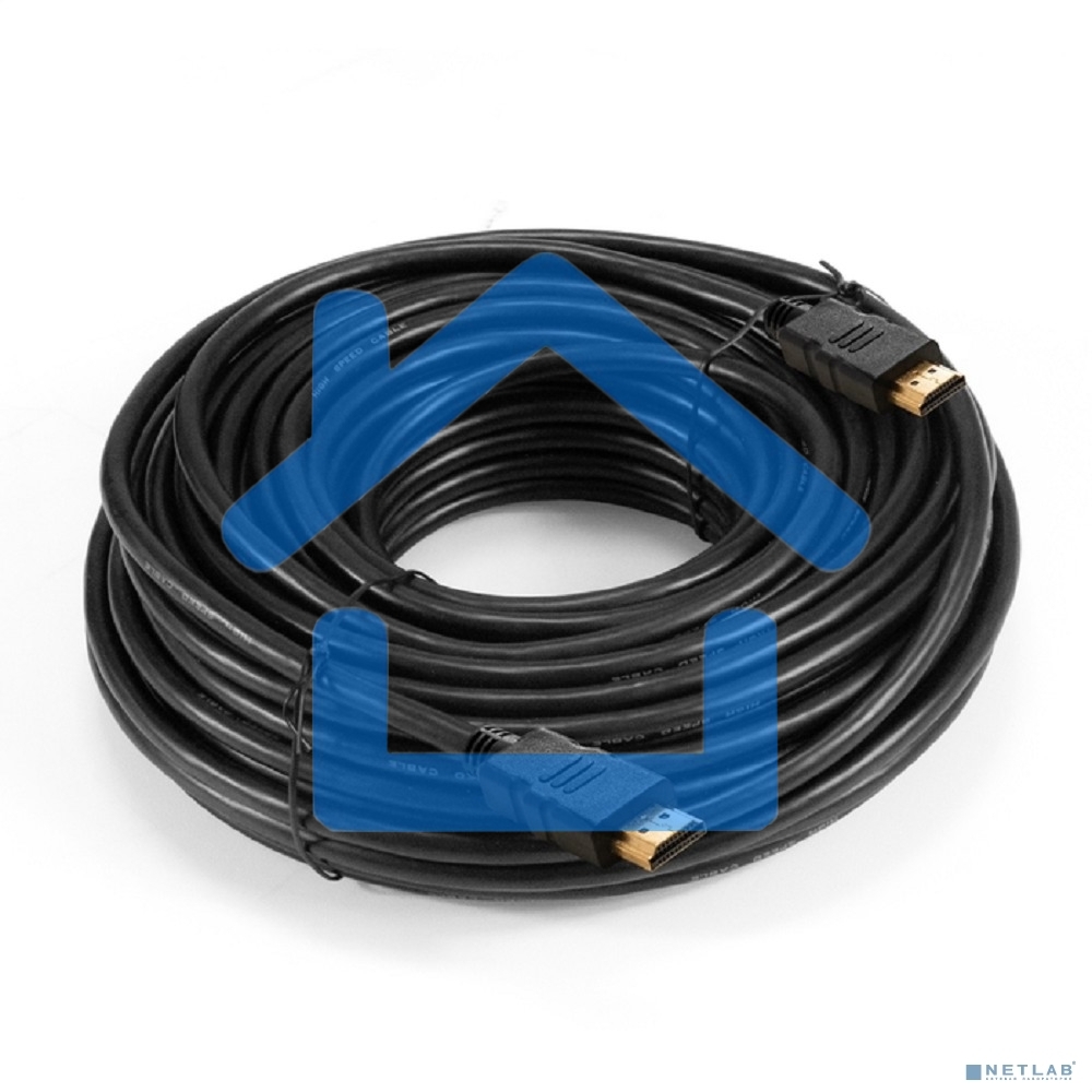 Кабель HDMI ExeGate EX-CC-HDMI-20.0F (19M/19M, 20м, v1.4b, ферритовые кольца, позолоченные контакты)