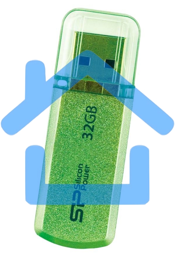 Флешка USB Silicon Power R/W 32 Gb Helios 101 SP032 Gb,UF2101V1N USB 2.0 зеленый