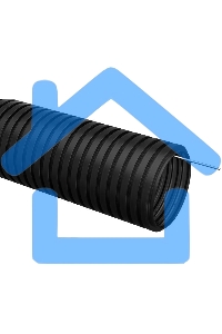 Труба гофр. Iek CTG20-16-K02-050-1 ПНД d 16 с зондом (50 м) черный