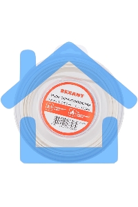 Трубка термоусаживаемая 10.0/5.0мм бел. ролик 2.44м Rexant 29-0051