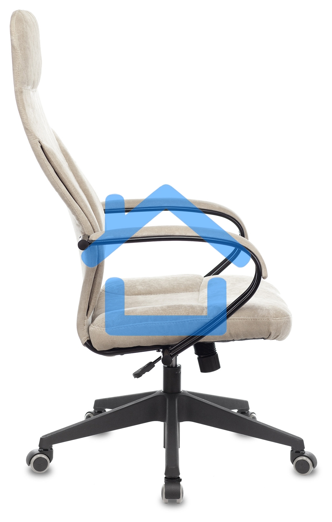 Кресло руководителя Бюрократ CH-608Fabric Light-21 песочный, крестовина пластик