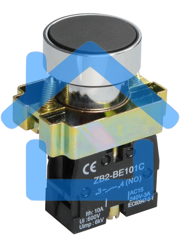 Кнопка LAY5-BA21 без подсветки черный 1з ИЭК BBT60-BA-K02