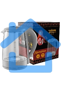 Чайник электрический Матрена MA-009 2 л стекло,пластик,серый