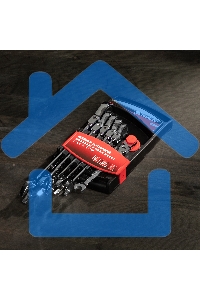 Набор ключей комбинированных Matrix, трещоточных шарнирных 6шт