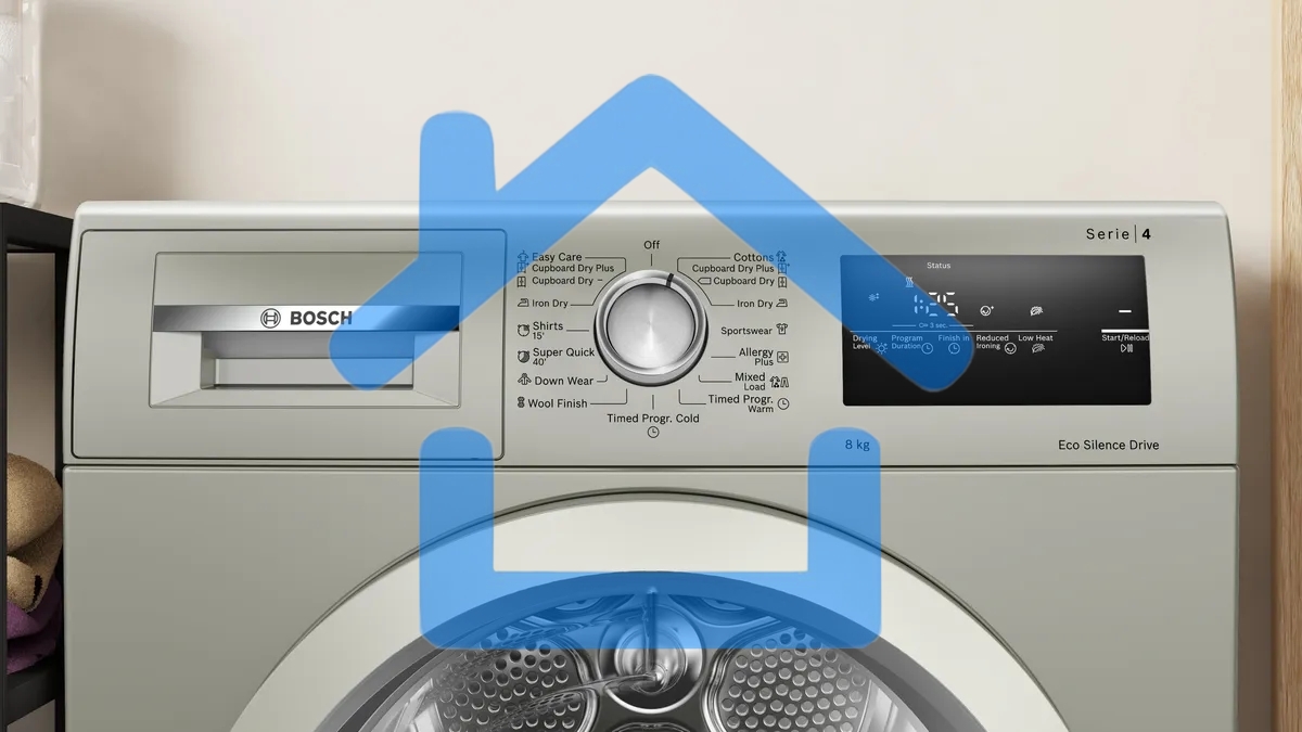 Сушильная машина Bosch WTN86202ME серый, 8 кг, сушка - конденсационная, программ - 13, 59.8 x 84.2 x 61.3 см