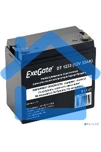 Аккумуляторная батарея ExeGate DT 1233 (12V 33Ah, под болт М6)