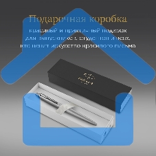 Ручка шариковая Parker Jotter Monochrome XL SE20 (CW2122756) Stainless Steel M, синие чернила, подарочная коробка