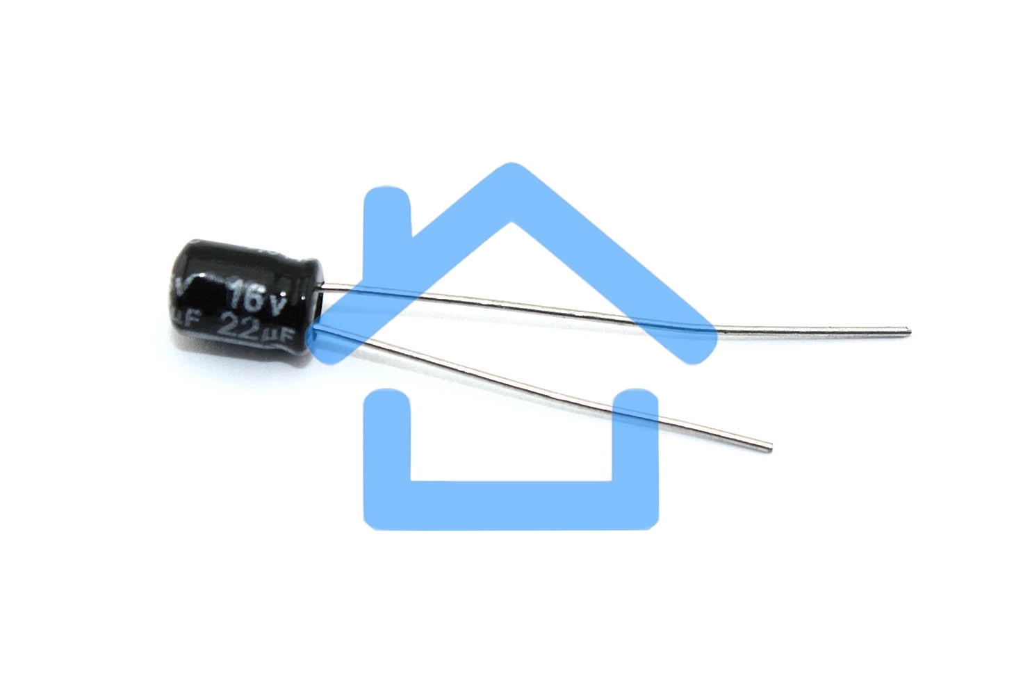 Конденсатор CHINA DIP (4*5) ECAP 22UF 16V pins = 1.35MM