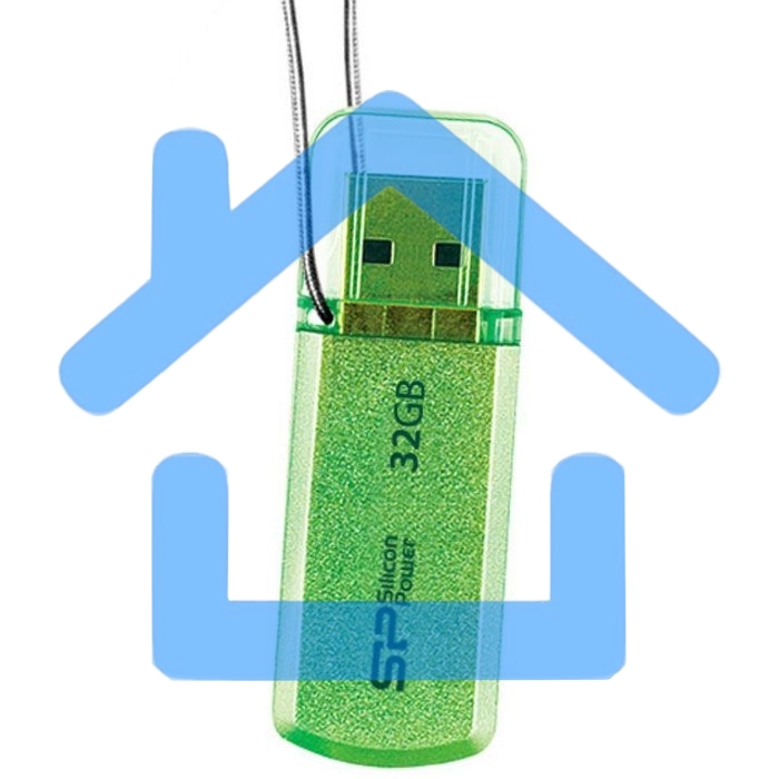 Флешка USB Silicon Power R/W 32 Gb Helios 101 SP032 Gb,UF2101V1N USB 2.0 зеленый