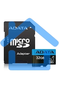 Флеш карта microSD 32Gb ADATA microSDHC Class 10 UHS-I A1 100/20 MB/s (SD адаптер)