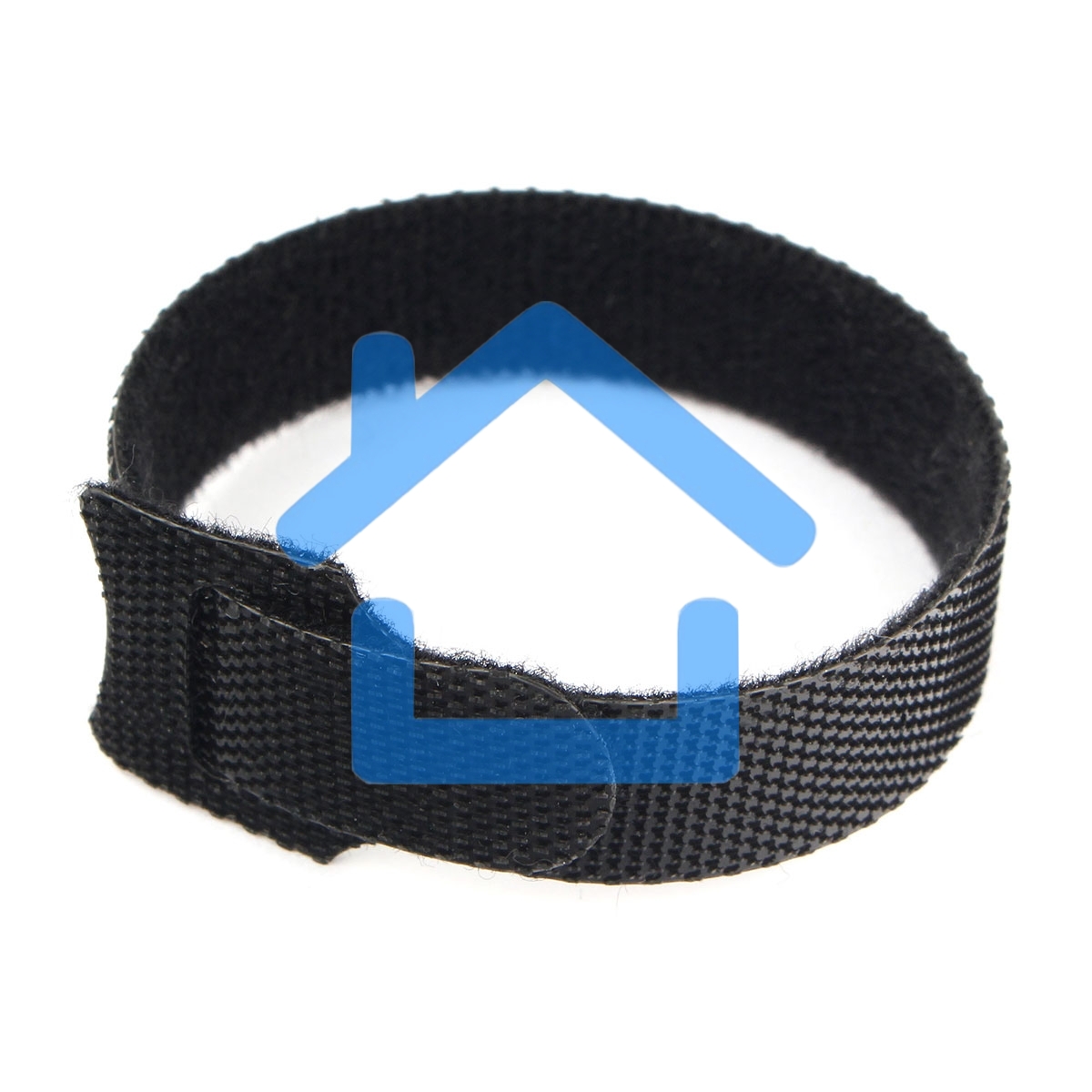 Хомуты-липучки на основе ленты Velcro® VT-145x11BK 145 x 11 мм, черные (12 шт.)