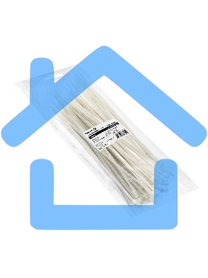 Стяжка (хомут) нейлоновая ExeGate EX293133RUS CV66-350x7.5W (нейлон 6.6, 350x7.5мм, неоткрывающаяся, halogen free, -40°C - +85°C, белая, 100 шт)