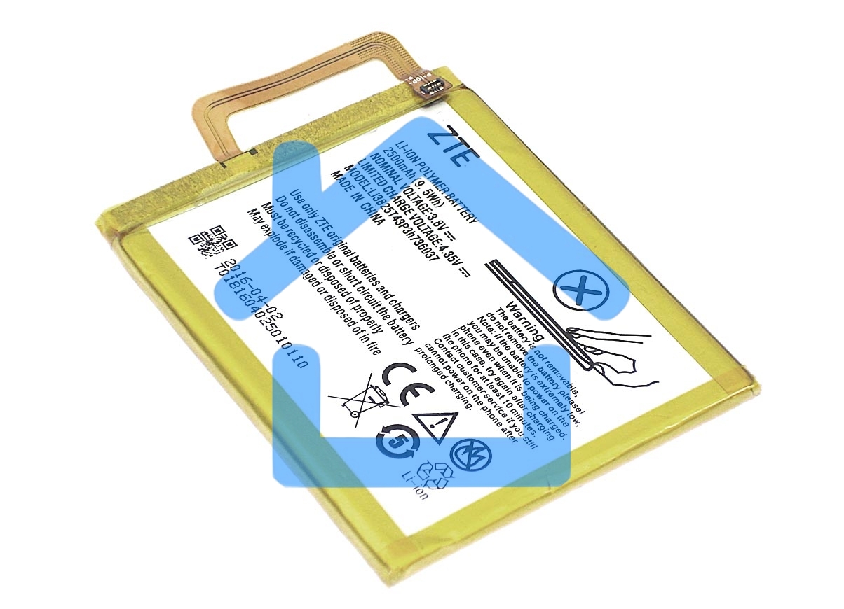 Аккумуляторная батарея Li3825T43P3h736037 для ZTE Blade V7 Lite 3.8V 2500mAh