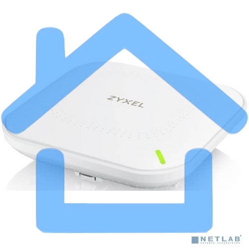 Гибридная точка доступа Zyxel NebulaFlex NWA50AX, WiFi 6, 802.11a/b/g/n/ac/ax (2,4 и 5 ГГц), MU-MIMO, антенны 2x2, до 575+1200 Мбит/с, 1xLAN GE, PoE, без поддержки Captive portal и WPA-Enterprise, защ