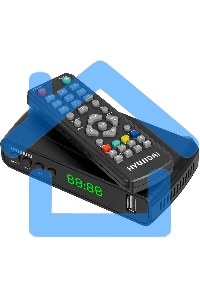 Ресивер DVB-T2 Hyundai H-DVB520 + WiFi-адаптер черный
