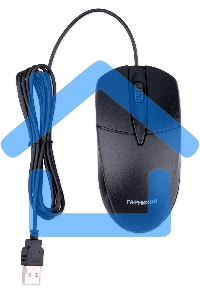 Комплект клавиатура + мышь проводной Гарнизон GKS-122, 104кл+3кн, 1000 DPI, 1.8м, черный