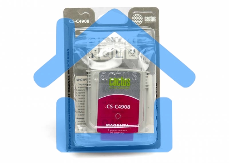 Картридж струйный Cactus CS-C4908 №940 пурпурный (30 ml) для HP OfficeJet PRO 8000/8500