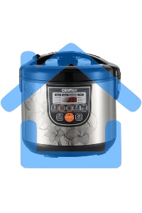 Мультиварка Centek CT-1498 Ceramic (черный, сталь) 700Вт, 5.0л, КЕРАМИЧЕСКОЕ ПОКРЫТИЕ ЧАШИ, 10 пр-м.