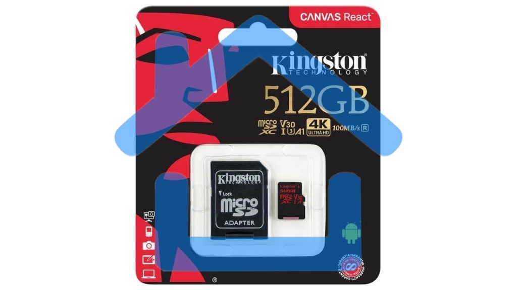 Карта памяти 512Gb uSD React 100/80 V30 A1