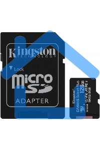 Флеш карта microSDHC 128Gb microSDXC Kingston <SDCS2/128Gb> Class10 UHS-I Canvas Select up to 100Mb/s с адапт.