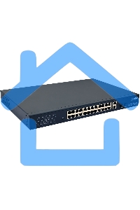 Коммутатор Osnovo SW-62422(400W) 26x100Mb 24PoE+ 400W неуправляемый