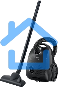 Пылесос Bosch BGBS2LB1 черный, 600 Вт, уборка сухая, пылесборник мешок, 3.5 л