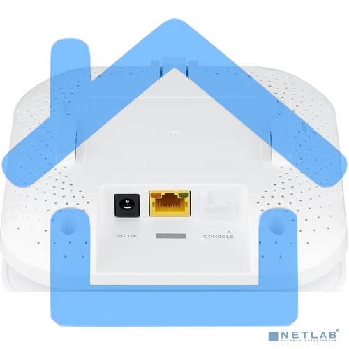Гибридная точка доступа Zyxel NebulaFlex NWA50AX, WiFi 6, 802.11a/b/g/n/ac/ax (2,4 и 5 ГГц), MU-MIMO, антенны 2x2, до 575+1200 Мбит/с, 1xLAN GE, PoE, без поддержки Captive portal и WPA-Enterprise, защ