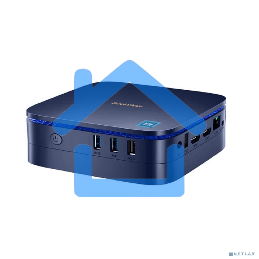 Мини ПК Blackview MP60 (Intel N5095) 16+512Gb, WIFI a/b/g/n/ac, Bluetooth 4.2, Win11 Pro, USB3.0, HDMI 1.4b Type A *2, RJ45*1, 5.5/2.1mm DC Jack *1, 3.5mm Phone Jack*1, Colour: Black