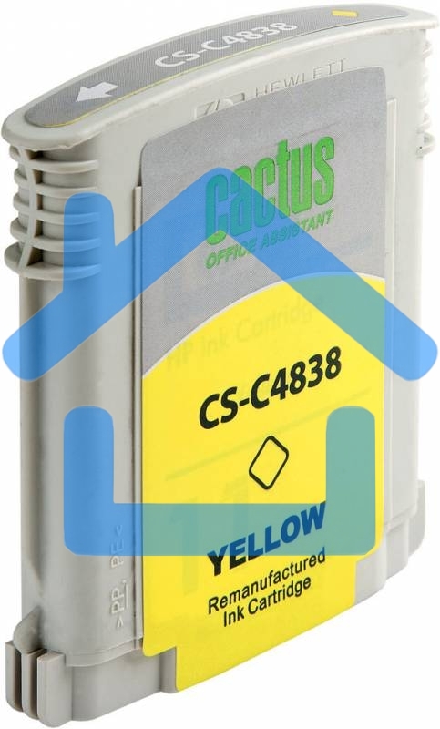 Картридж струйный Cactus CS-C4838 желтый (29 мл) для №11 HP 2000/2500/1000/1100/1200