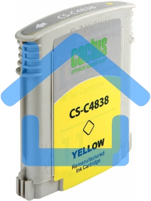 Картридж струйный Cactus CS-C4838 желтый (29 мл) для №11 HP 2000/2500/1000/1100/1200