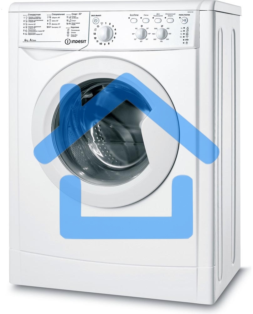 Стиральная машина Indesit IWSC 6105 белый, загрузка фронтальная 6 кг, 1000 об/мин., класс: А