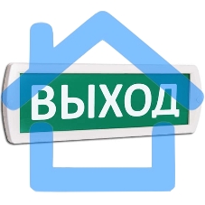 Оповещатель охранно-пожарный световой (табло) Топаз 24 Выход (зел. фон) (Топ24Выход) SLT 10091