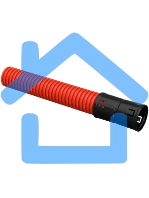 Труба гофрированная двустенная ПНД d50мм красн. (уп.50м) ИЭК CTG12-050-K04-050-R/CTG12-050-K04-050