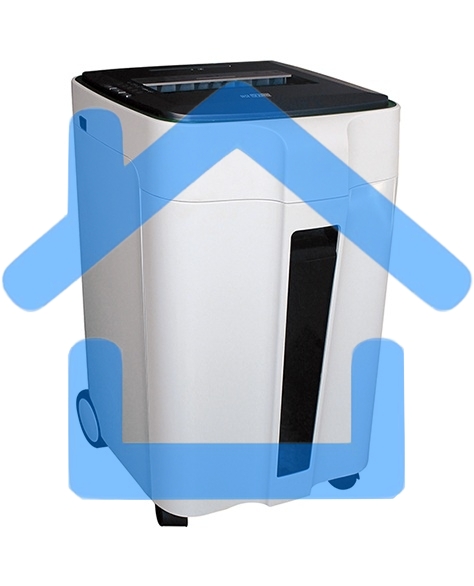 Шредер Office Kit S240 1.9x10 (секр.P-5)/фрагменты/15лист./40лтр./скрепки/скобы/пл.карты/CD