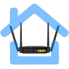 Роутер ASUS RT-AX53U802.11b/g/n/ac/ax, до 574 + 1201 Mbps, 2,4 + 5 гГц, 4 антенны, USB