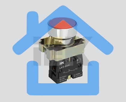 Кнопка LAY5-BA41 без подсветки красн. 1з ИЭК BBT60-BA-K04