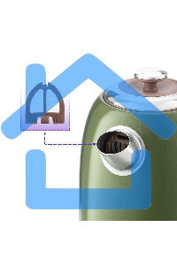 Чайник электрический Kitfort KT-6110 1.7л. 2200Вт зеленый (корпус: нержавеющая сталь)