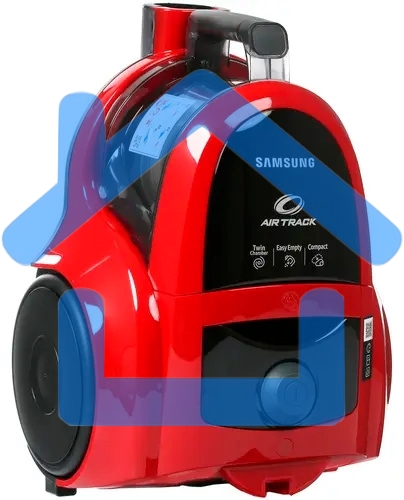 Пылесос Samsung VCC4520S3R/XEV красный, 350/1600 Вт, уборка сухая, пылесборник контейнер 1.3 л