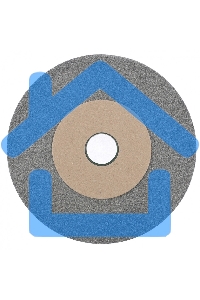 Круг шлифовальный, 200 х 20 х 32 мм, 63С, F60, K (Луга) Россия