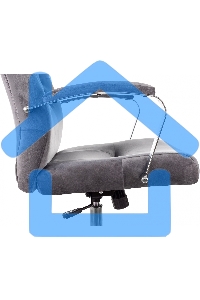 Кресло руководителя Бюрократ T-9928SL Fabric серый Italia 26, крестов. металл хром