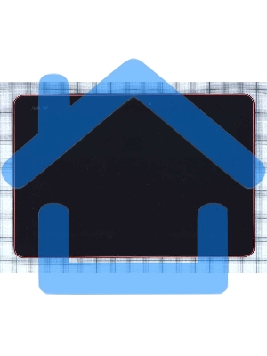 Модуль (матрица + тачскрин) для Asus MeMO Pad 10 (ME103K) черный с красной рамкой