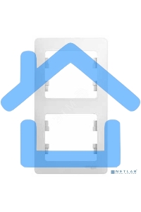 Рамка 2-м Glossa верт. белый SchE GSL000106