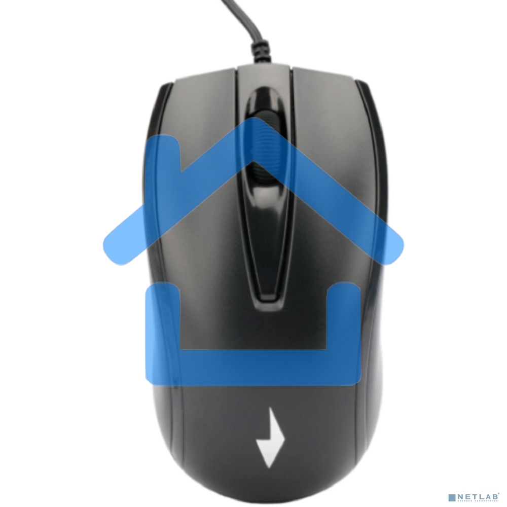 Мышь проводная Gembird MOP-110 черный, 1000 dpi, USB, кнопки - 3