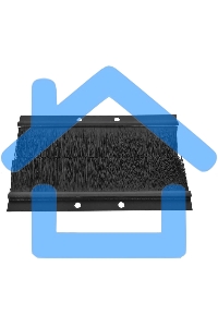 Комплект щеточного ввода в шкаф, универсальный, черный