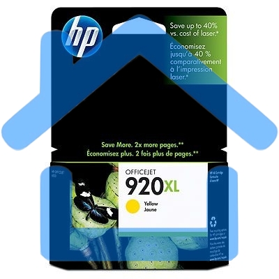 Картридж струйный HP 920XL CD974AE желтый для HP OJ 6000/6500 (700стр.)