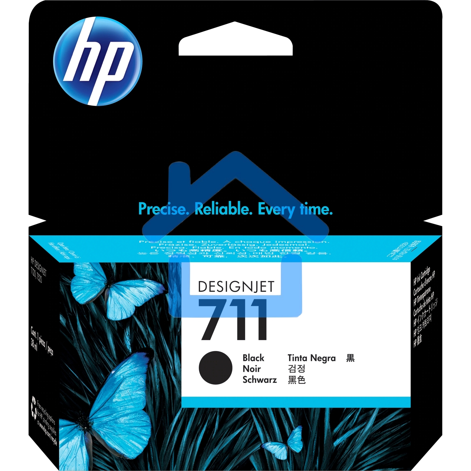 Картридж струйный HP №711 CZ129A черный для HP DJ T120/T520 (38мл)